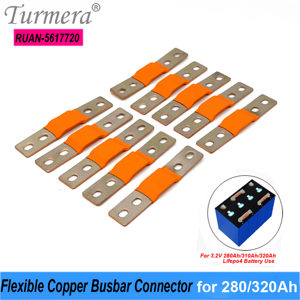 Bus Bar Copper - Turmera 12V Lifepo4-Batterie, flexibler Kupfer-Sammelschienenverbinder, Loch