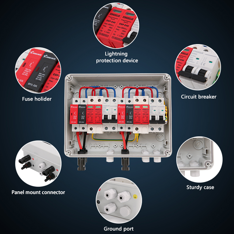 XIONGISOLAR 2-in-2-out DC 600V – Solar Combiner Box Bewertung und Preis